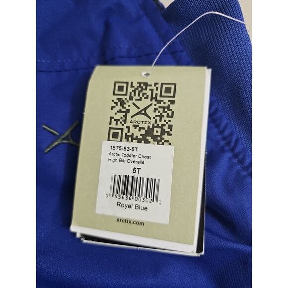 Arctix~Kids Size 5T~ Royal Blue Water Repellant Insulated Ski Snow Bib Overalls. - Picture 14 of 16